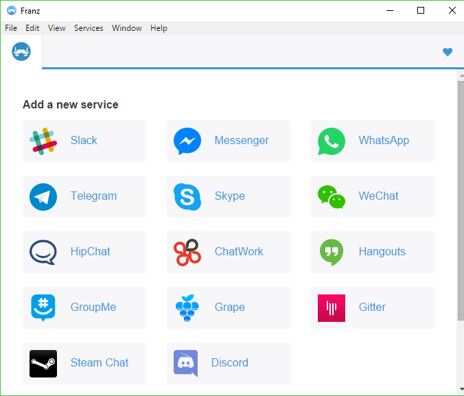 Services messenger. Slack мессенджер. Franz программа. Слак и скайп.