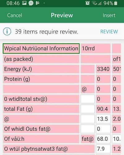 Use Excel Mobile s New  Insert Data From Picture  Function - 99