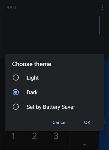 Who Turned The Lights Off? image 2 - dark-mode-calculator