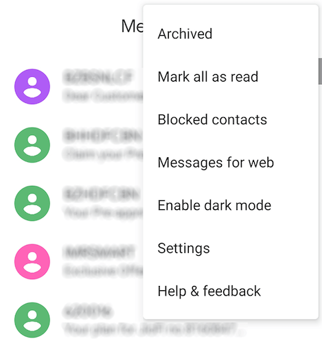 Who Turned The Lights Off? image 8 - dark-mode-messages