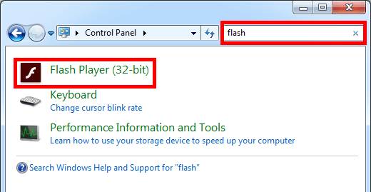 Internet Explorer image 2 - flash-control-panel-search