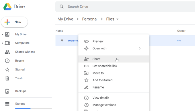 Send Files via Google Drive image 2 - google-drive-files9