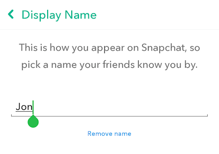 Change Snapchat Settings image 2 - snapchat-display-name