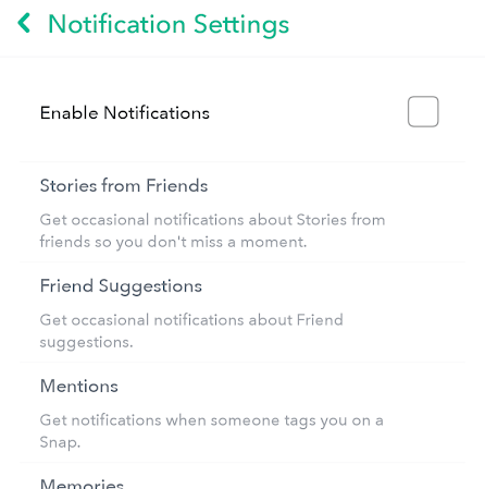 Change Snapchat Settings image 4 - snapchat-notification-settings