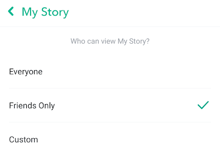 Protect Who Sees Your Snaps image 3 - snapchat-story-privacy