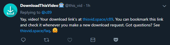 3 Bot Accounts To Help You Save Content From Twitter image 2 - downloadthisvideo-reply
