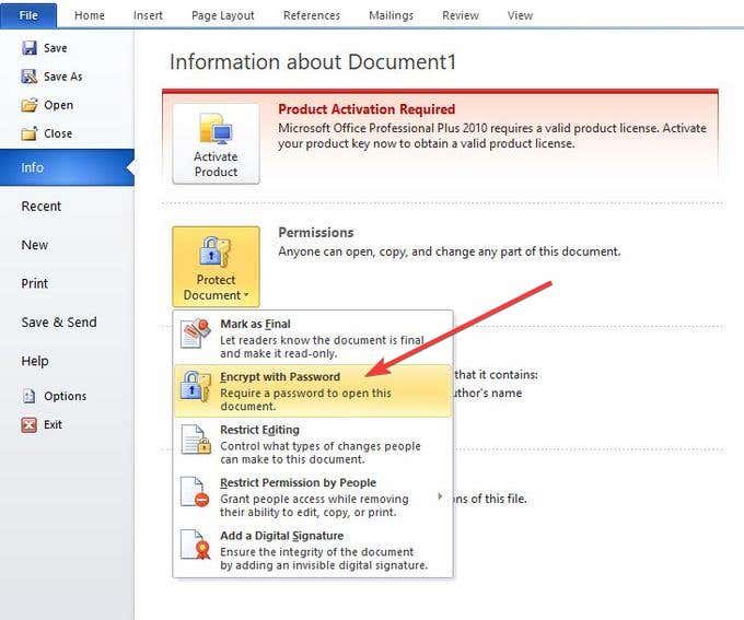 How To Password Protect Word   PDF Documents - 22