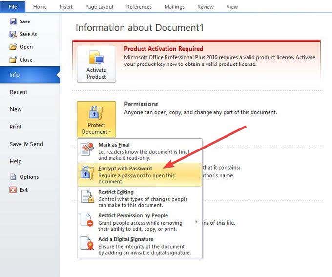 How To Password Protect Word   PDF Documents - 6