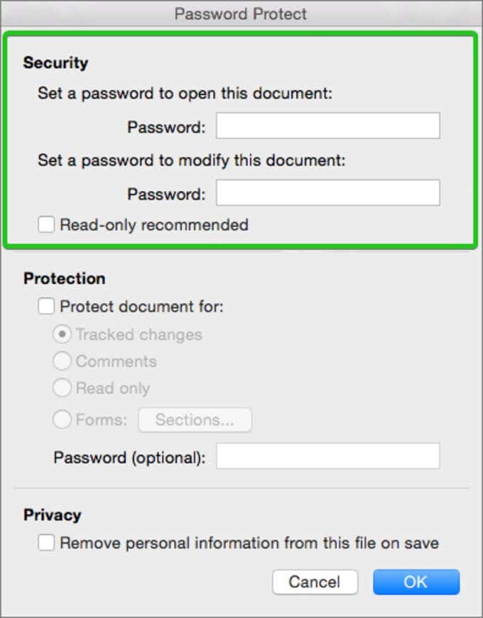 How To Password Protect Word   PDF Documents - 13