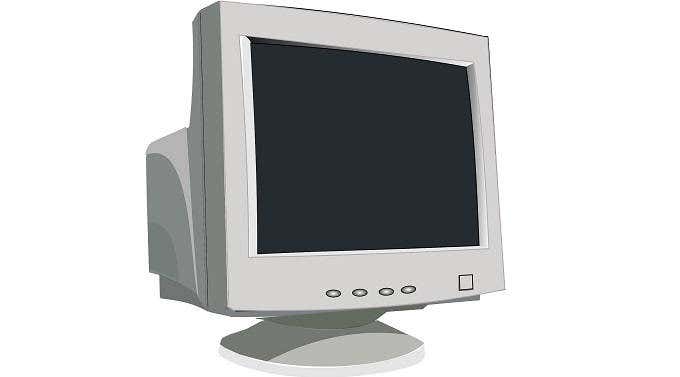 crt monitor screen