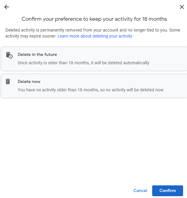 How To Delete Your Google Account Data image 9 - delete-now-later-google