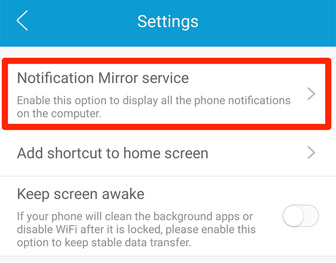 Access Android Notifications On Computer With AirMore image 2 - notification-service-airmore