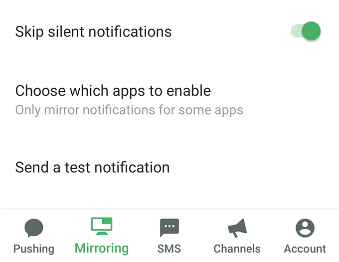 Use Pushbullet To Access Android Notifications On Computer image 5 - send-test-notification-pushbullet