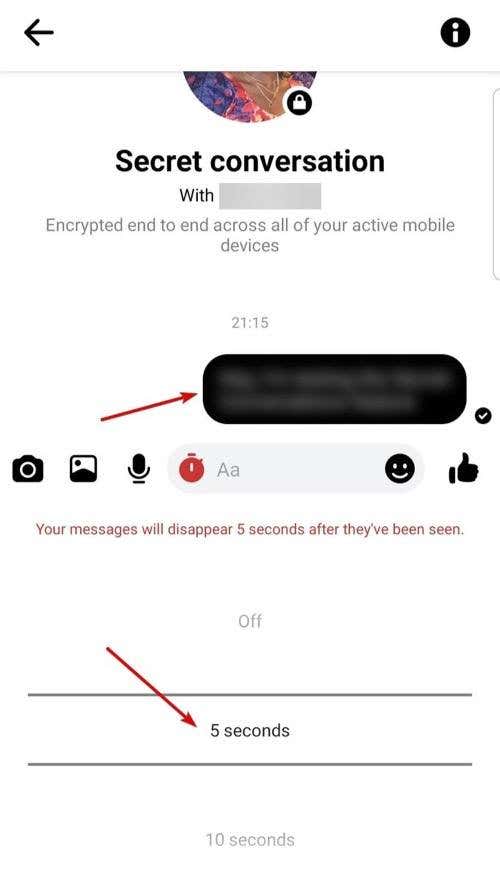 How to Send Self Destructing Messages in Facebook Messenger - 62