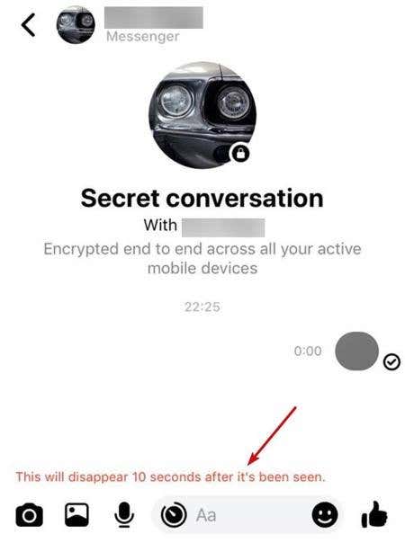 How to Send Self Destructing Messages in Facebook Messenger - 11