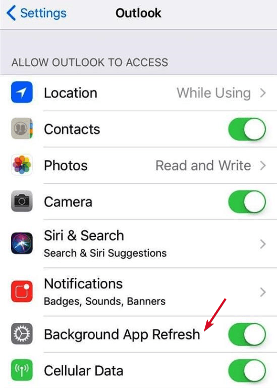 How To Sync Outlook Contacts image 10 - sync-outlook-contacts-iphone-background-app-refresh