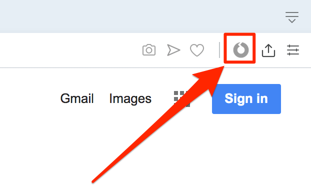 refresh button for mac chrome