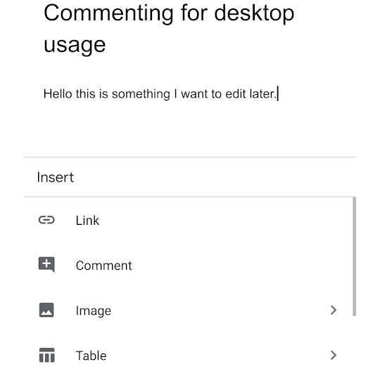 Highlight &amp; Comment On The Google Docs App For Easier Desktop Editing image - commenting-google-docs-app-1