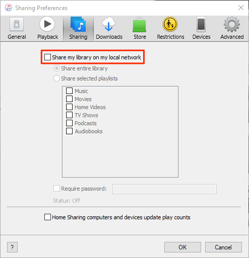 itunes preferences windows 10