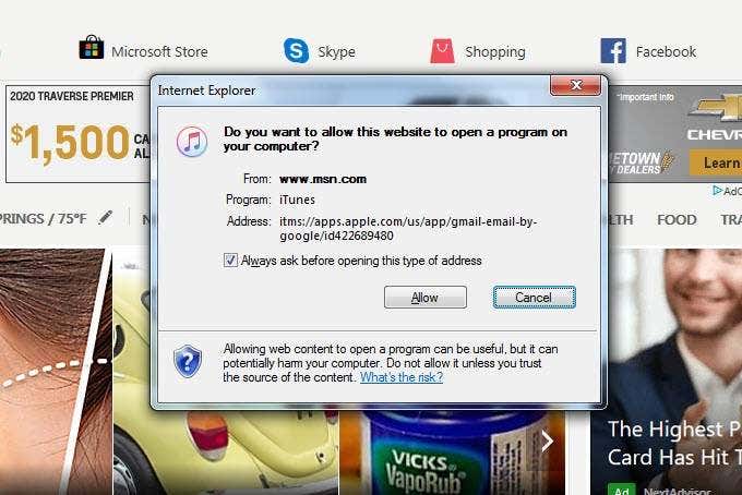 stop itunes from opening automatically windows 10