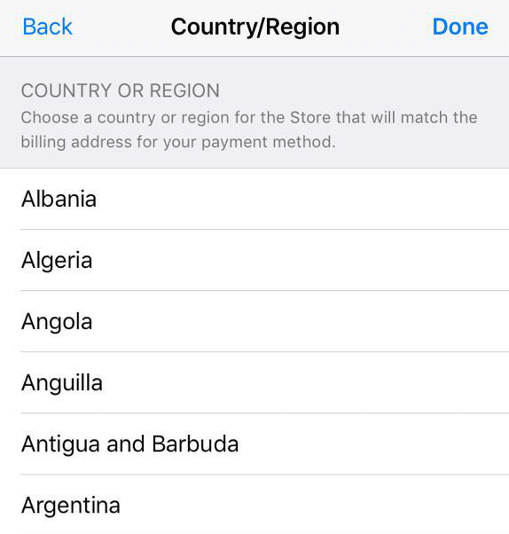 Set Up An iTunes Account For Another Country image 11 - set-up-itunes-account-country-download-apps-ID-new-country-region