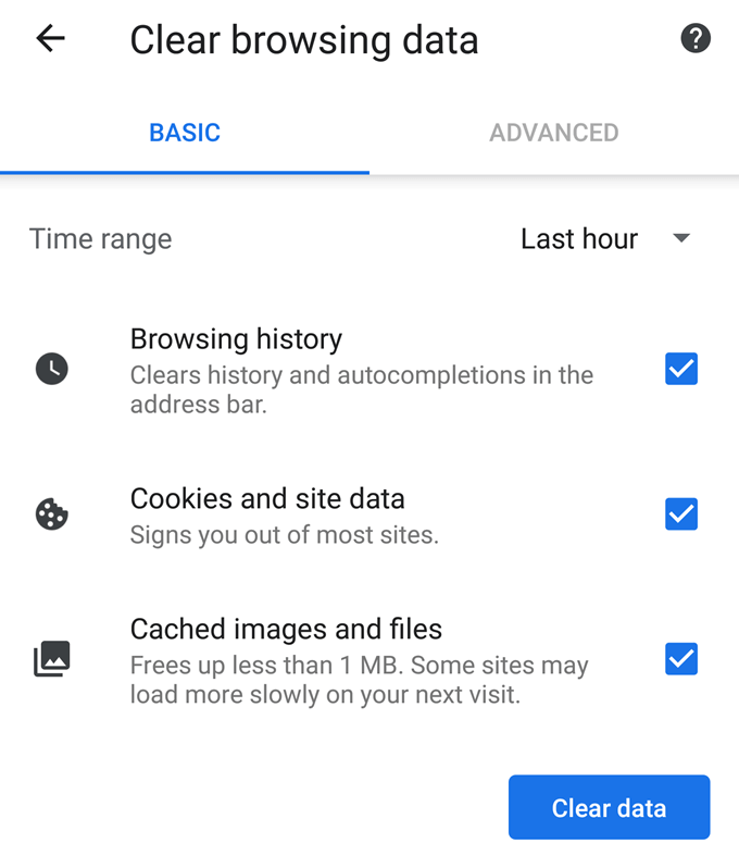 Mobile Browsing image 2 - android-clear-browsing-data-1