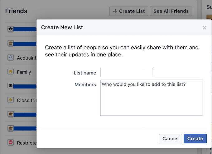 facebook friends list order alphabetical