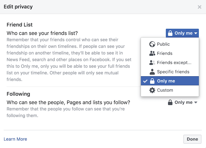 Hide One Friend From Another on Facebook - 66