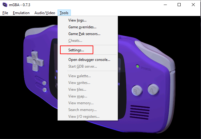 gba emulator mac controls