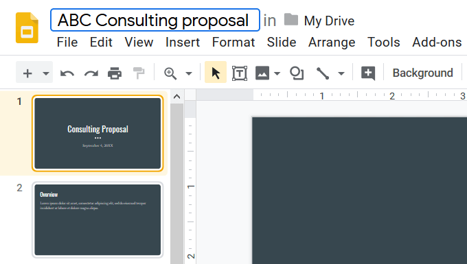 Start From Scratch Or Import Slides From a PowerPoint Presentation image 2 - rename