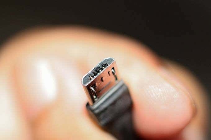 Use a USB Cable image - MicroUSB