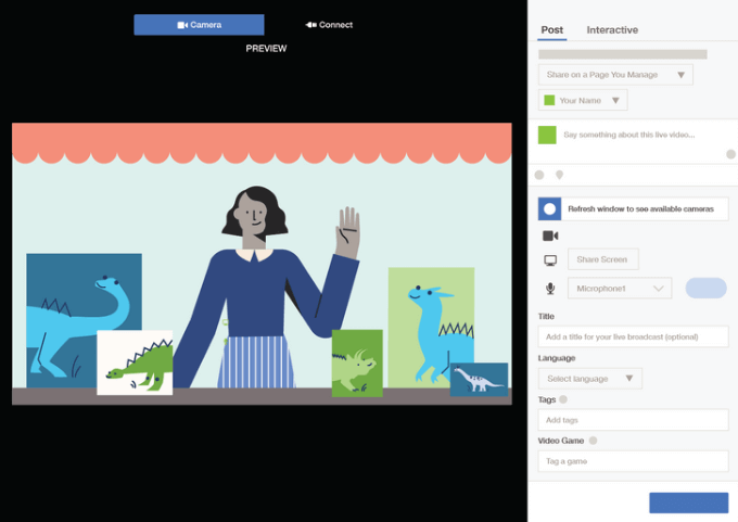 Livestream on Facebook’s Creator Studio image 3 - camera-or-connect