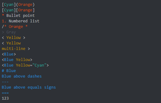 Discord Code Block Syntax Highlighting Styles image 13 - discord-syntax-md