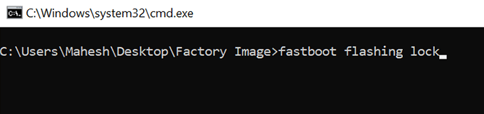 Unroot a Pixel XL, 2, 2XL, 3, &amp; 3XL image 4 - fastboot-flashing-lock