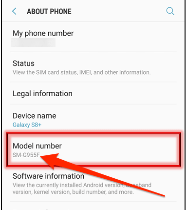 Rooting a Samsung Galaxy S5, S6, S7, And S8 image - find-samsung-model-number