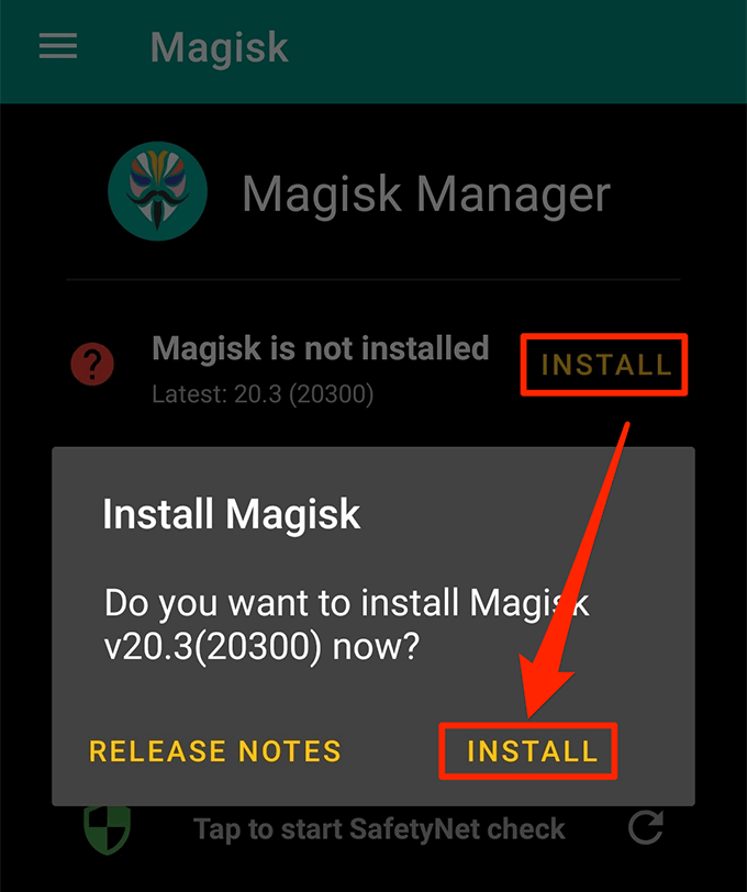 Root a Pixel 2 &amp; 2XL &amp; Install TWRP Recovery On It image 7 - install-magisk-1