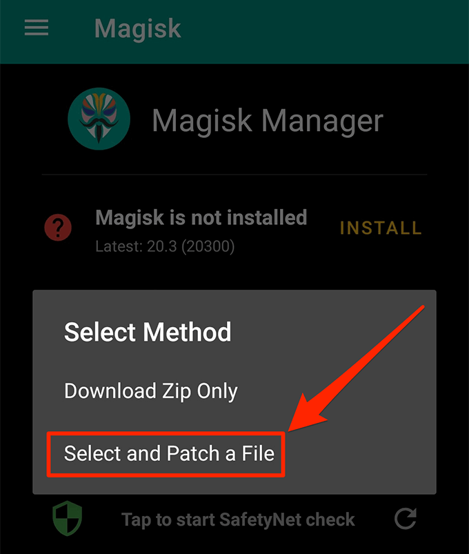 Root a Pixel 2 &amp; 2XL &amp; Install TWRP Recovery On It image 8 - patch-file-magisk-1