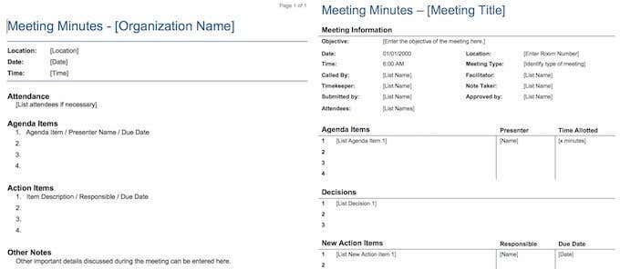 15 Best Meeting Minutes Templates to Save Time - 19