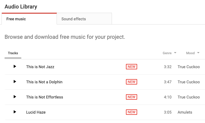 Audio Library Free Download