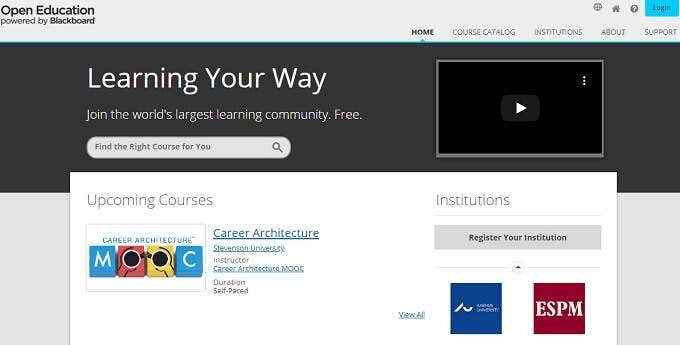 10 Best Free Online College Course Websites