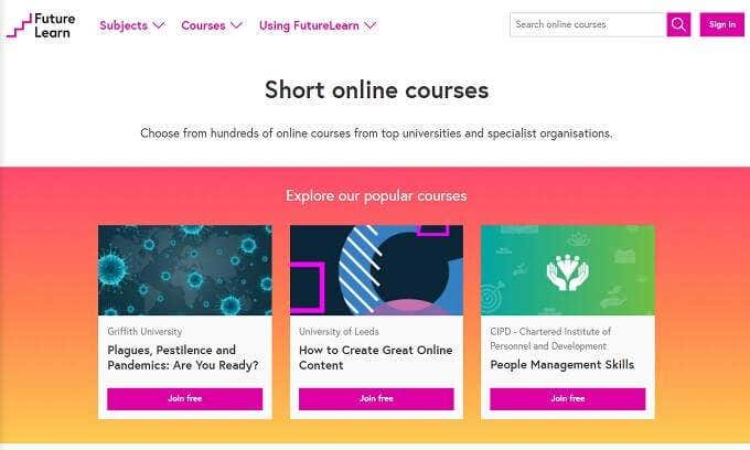 10 Best Free Online College Course Websites - 95