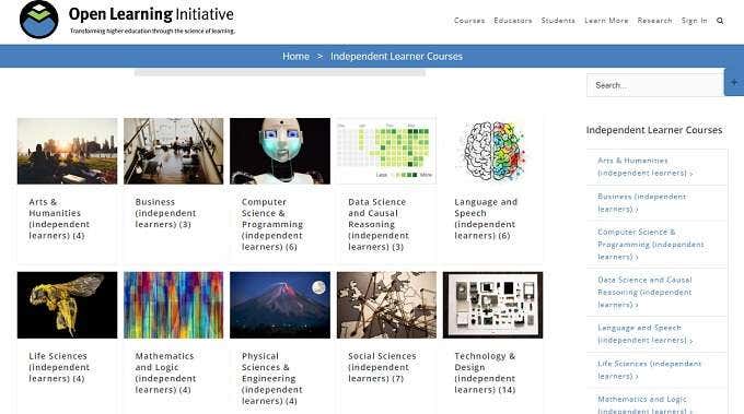 Carnegie Mellon Open Learning Initiative image - Mellon