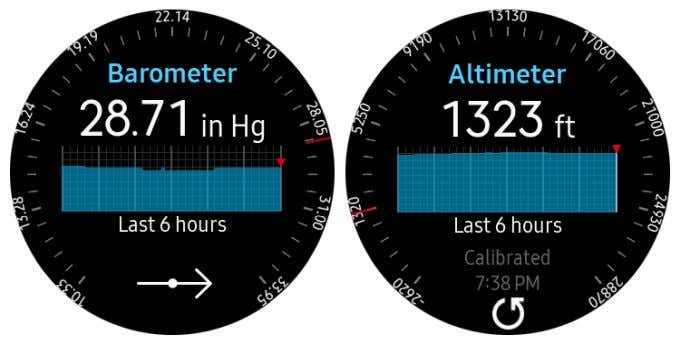 Other Useful Samsung Gear S3 Frontier Apps image 3 - barometer