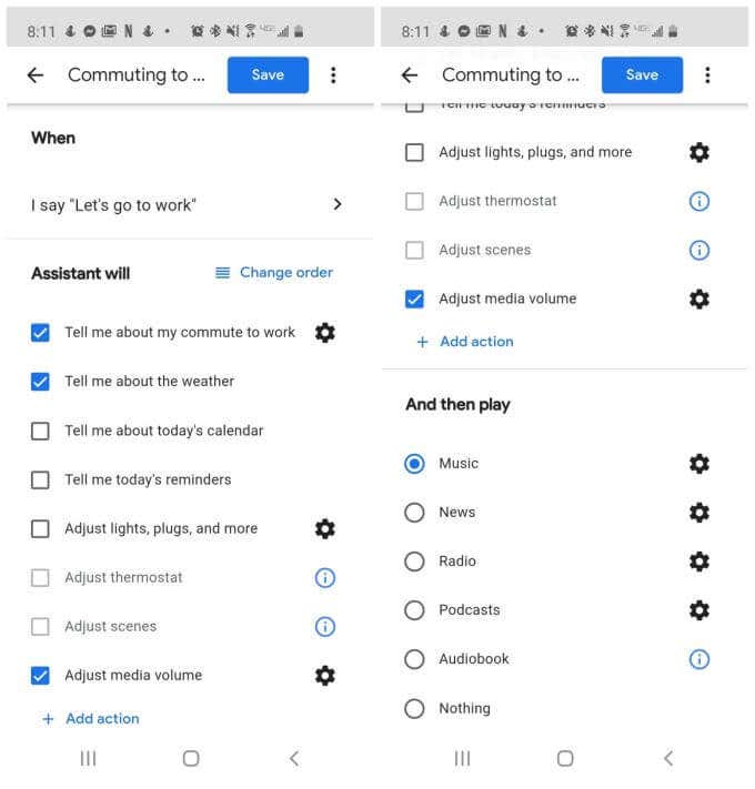 Ready-Made Google Assistant Routines image 4 - commuting-to-work