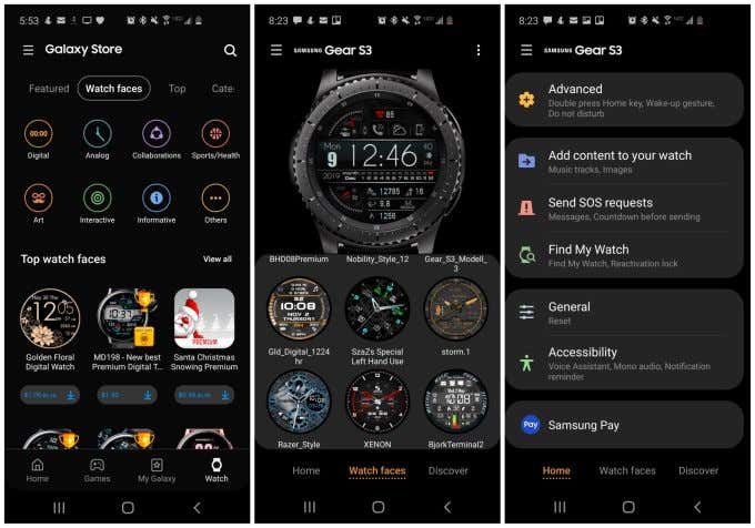 Samsung galaxy gear outlet s3 frontier specs