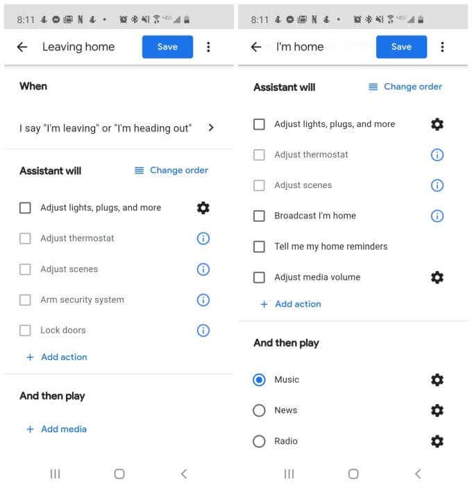 Ready-Made Google Assistant Routines image 3 - leaving-or-arriving-home-1