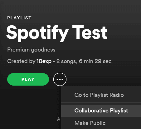 How To Make a Spotify Collaborative Playlist