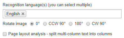 NewOCR image - newocr-options