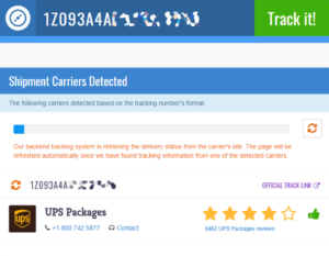find package tracking number