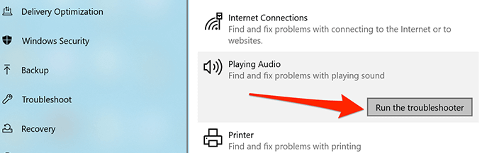 Use Audio Troubleshooter To Fix No Sound On YouTube image 4 - run-audio-troubleshooter